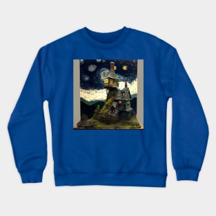 Starry Night Over The Burrow Crewneck Sweatshirt